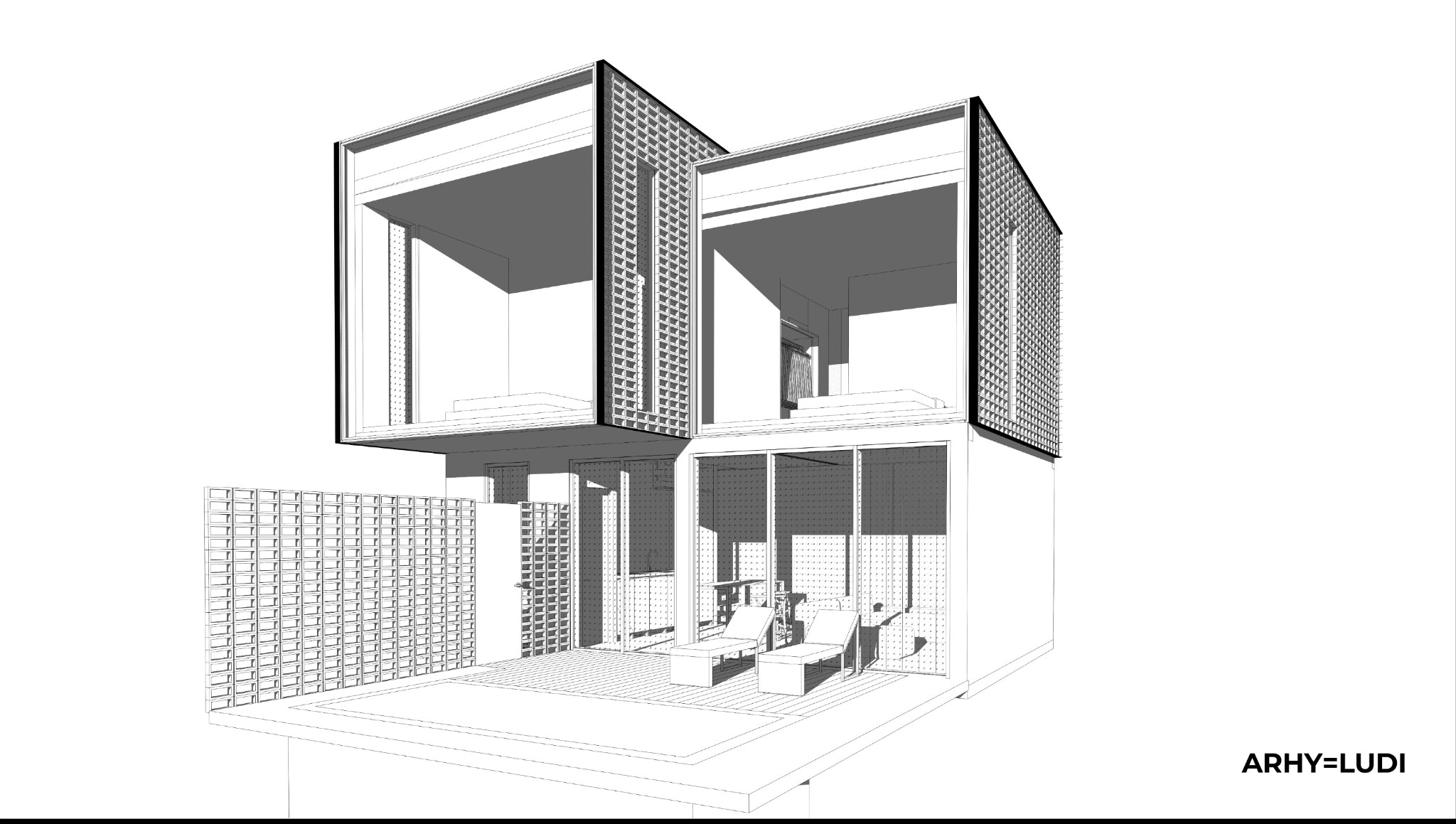 Villa exterior render