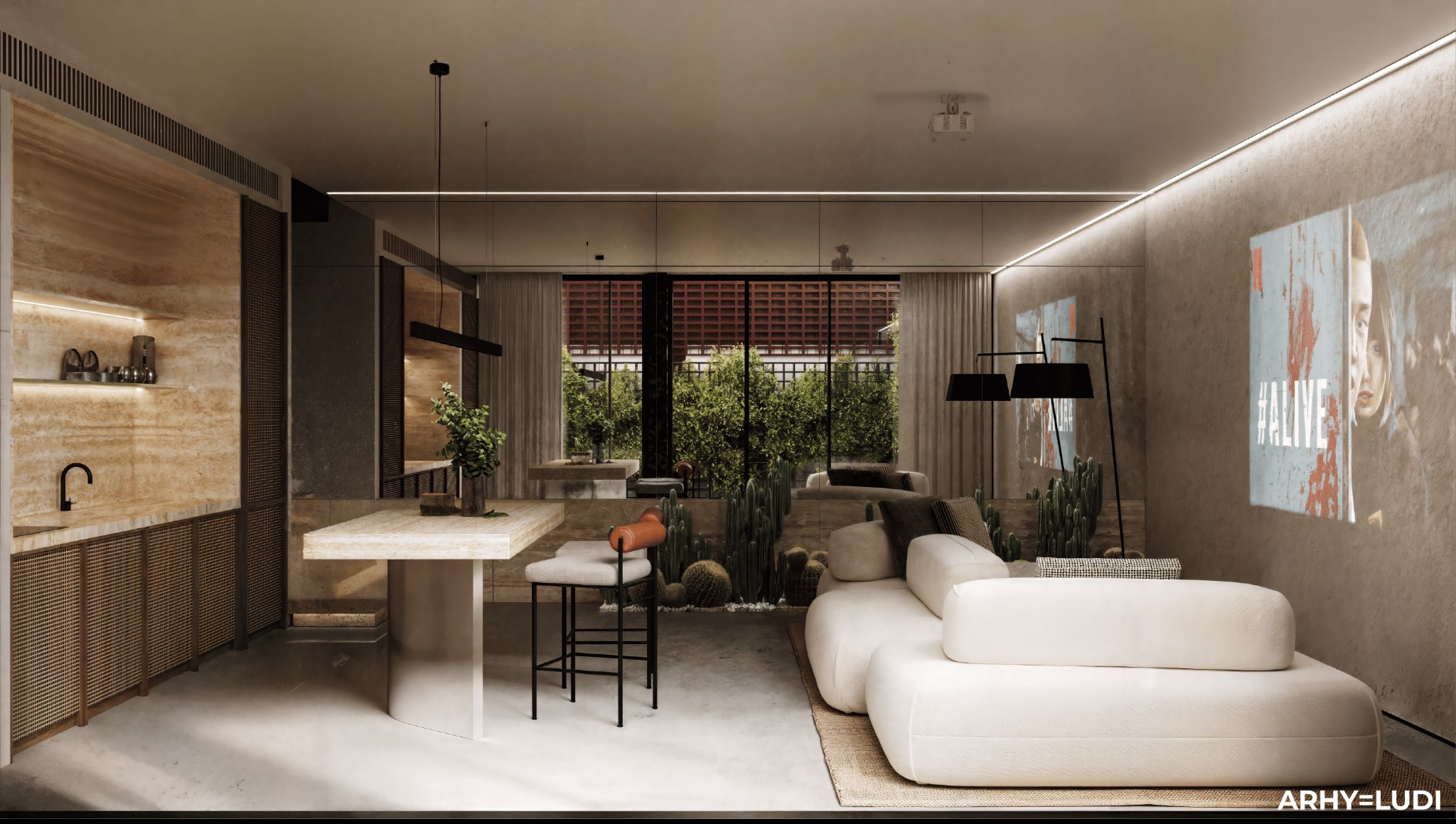 Living room render